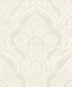 non-woven wallpaper ornament pattern antique white 88778