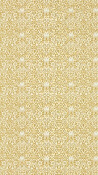 non-woven wallpaper curved tendrils yellow MEWW217197