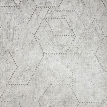 Gray wallpaper small circles and dots Divino Hohenberger 81315-HTM