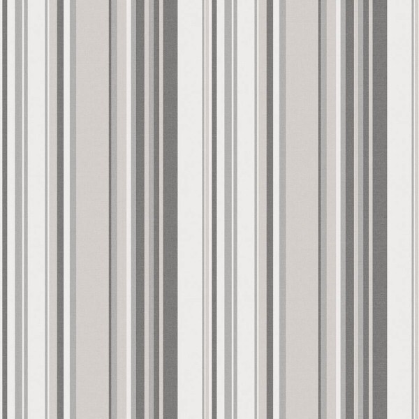 Gray wallpaper stripe pattern Global Fusion Essener G56408