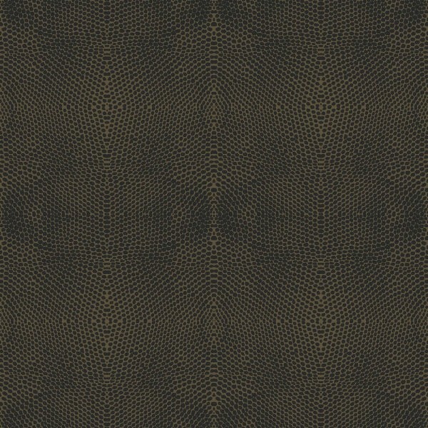 non-woven wallpaper snakeskin pattern black and gold 347322