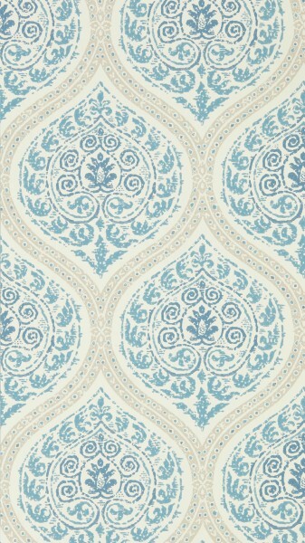Ornamental pattern beige wallpaper Sanderson Caspian DCPW216754