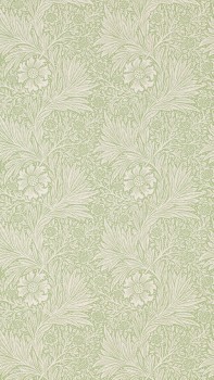 Wallpaper Foliage and Marigolds Green DCMW216837