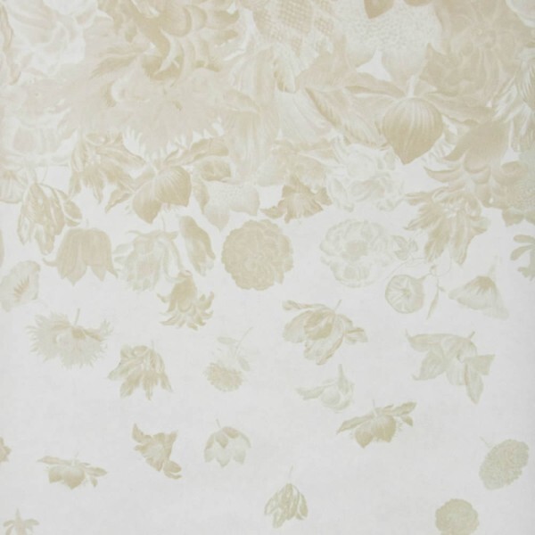 Rose Petals Cream and White Mural Tropical Hohenberger 18004