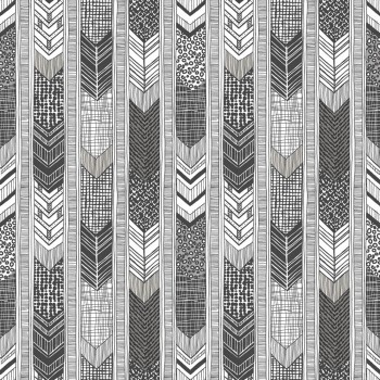 Indian Feathers Gray Wallpaper Global Fusion Essener G56382