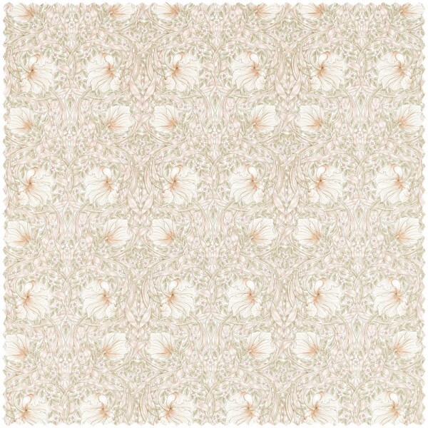 Decorative fabric bordered tulips beige MSIM226900