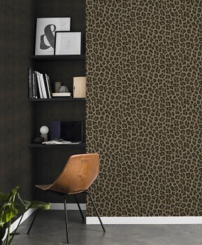 non-woven wallpaper fur pattern brown 347801