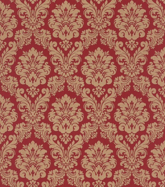 baroque look red vinyl wallpaper Trianon 13 Rasch 570540