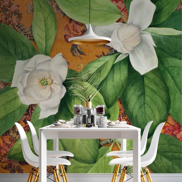 Floral mural with lush blossoms 26987-HTM GMM Hohenberger