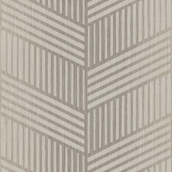 non-woven wallpaper short and long stripes brown and gray 124481