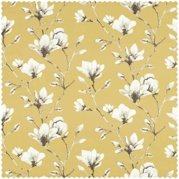 Magnolia branches Ocher furnishing fabric Sanderson Harlequin - Color 1 HTEF120975