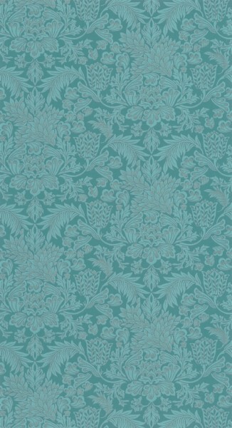 Green wallpaper leaves and flowers Casadeco - Five O'Clock Texdecor FOCL85816384