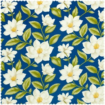 Magnolienblüten blau Dekostoff Sanderson - One Sixty DOSF226866