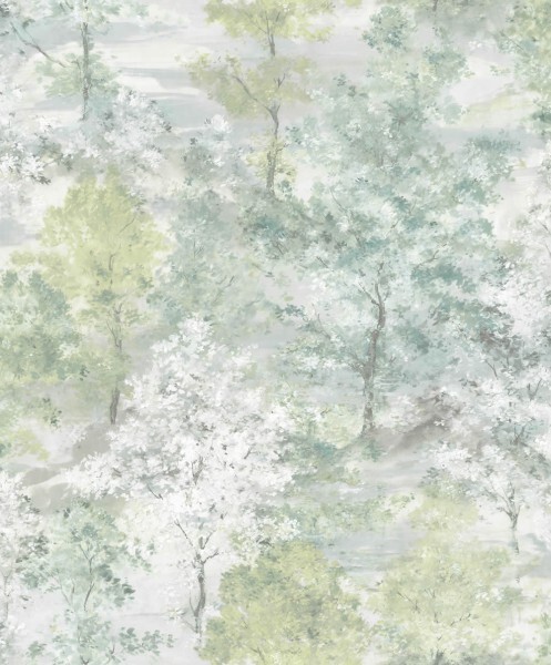 Cherry Tree Pattern Pale Green Wallpaper Global Fusion Essener G56430