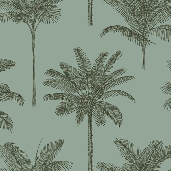Tapete Palmenmotive hell grün Paradise 139165