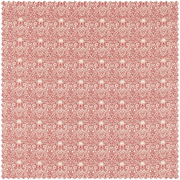 Decoration fabric small flowers and leaves red MEWF227033