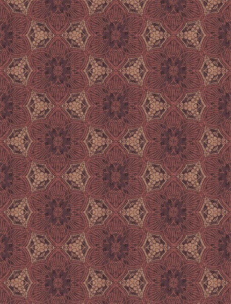 Retro pattern mural red Wallpower Favorites Eijffinger 309057