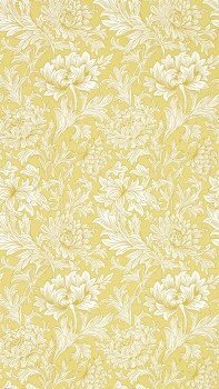 Wallpaper stylized tendrils yellow MSIM217068