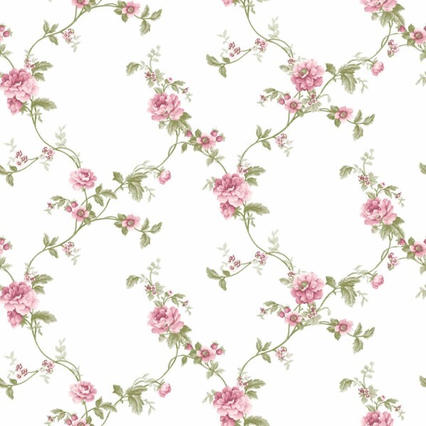 Blossoms and branches pink and white non-woven wallpaper Blooming Garden Rasch Textil 084033