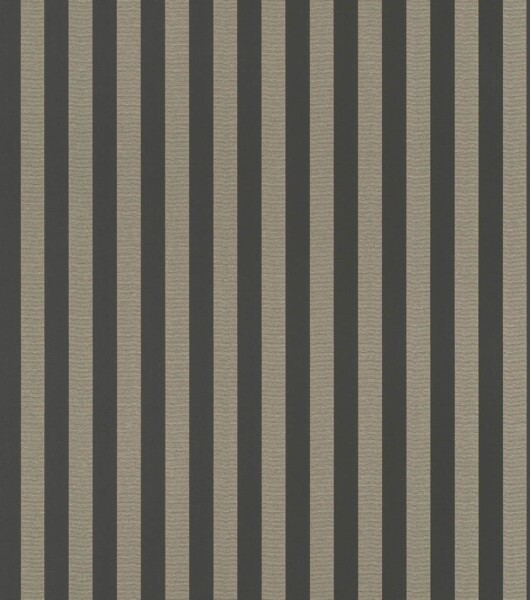 stripe pattern vinyl wallpaper black/grey Trianon 13 Rasch 570335