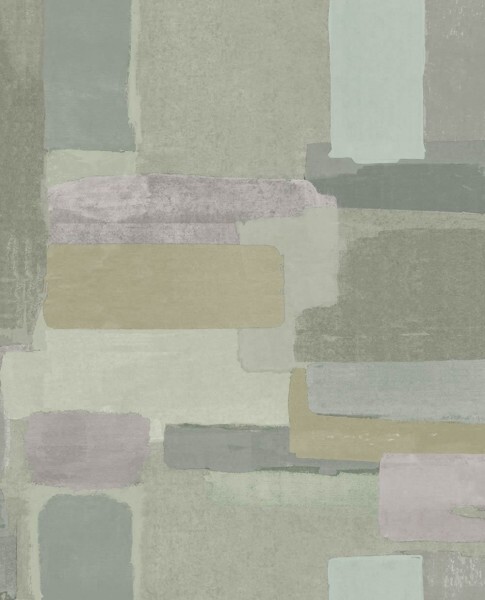 Eijffinger Lino 55-379062 Abstract non-woven wallpaper green pattern