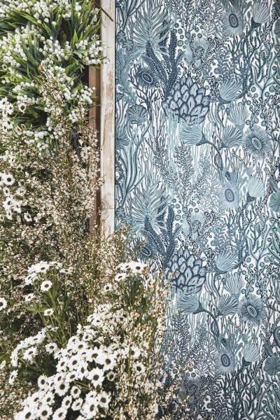 Seaweed White Wallpaper Sanderson Harlequin - Color 1 HTEW112780