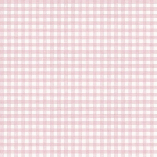 Tapete klein kariertes Muster rosa weiß 084067