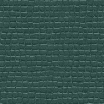 Non-woven wallpaper crocodile skin pattern green 347780