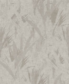 leaf pattern gray non-woven wallpaper Concrete Rasch 520736