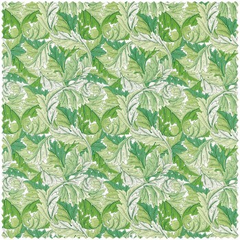 Decoration fabric large leaves green MSIM226896