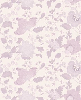 pink wallpaper leaf texture Italian Style Essener 24845