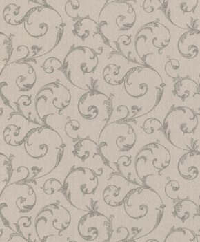 non-woven wallpaper fine tendrils gray 88884