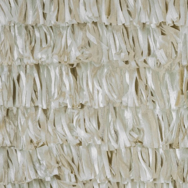 Sage green non-woven wallpaper shimmering fringed pattern Salt Hohenberger 65312-HTM