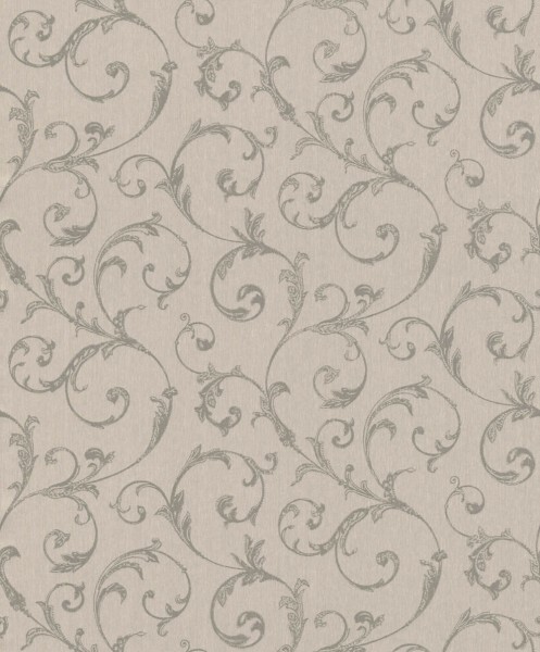 non-woven wallpaper fine tendrils gray 88884