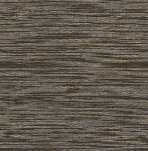 non-woven wallpaper woven pattern dark gray 026716
