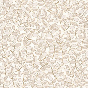 Small leaves wallpaper beige Caselio - Dream Garden DGN102291027