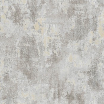 concrete look gray and gold vinyl wallpaper Materika Rasch Textil 229964