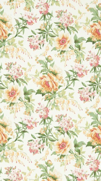 Rosen und kleine Blüten creme Vliestapete Sanderson - One Sixty DOSW217038