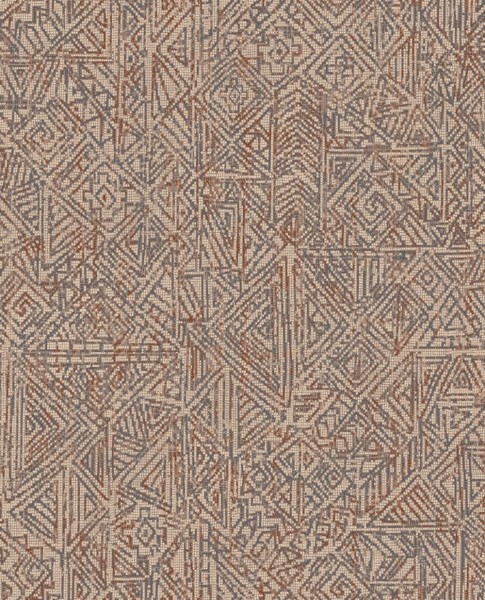 Copper wallpaper retro pattern Terra Eijffinger 391520