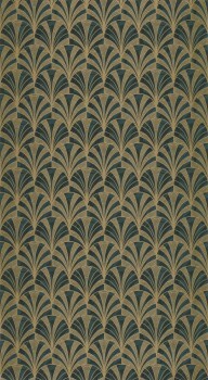 Mosaic gold and blue wallpaper Casadeco - 1930 Texdecor MNCT85737528