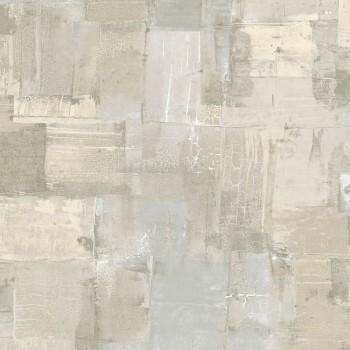 Overlapping layers of color with a solid glitter layer beige non-woven wallpaper Divino Hohenberger 65293-HTM