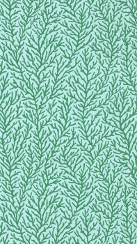 Fanned Coral Branches Green Wallpaper Sanderson Harlequin - Color 1 HTEW112769