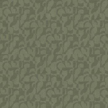 Abstract pattern non-woven wallpaper green Casadeco - Utopia Texdecor UTOP85147511