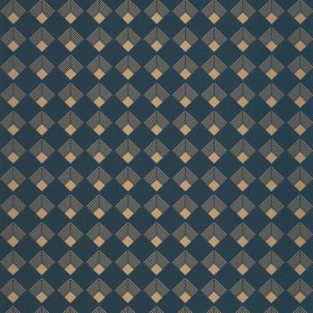 Dreidimensionale Optik Vliestapete dunkelblau Caselio - Labyrinth Texdecor LBY102136026