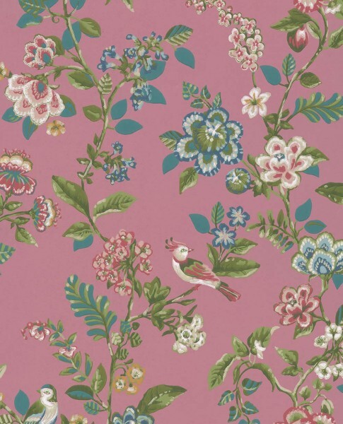 Eijffinger PIP Studio 55-375064, non-woven wallpaper pink flowers