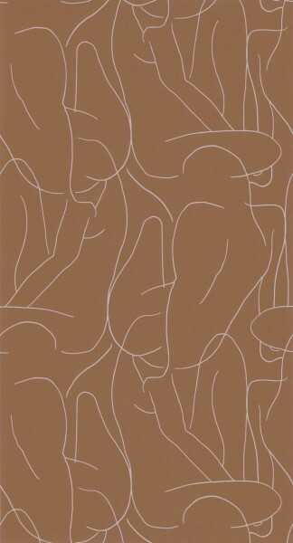 Fine lines brown non-woven wallpaper Casadeco - Gallery Texdecor GLRY86108307