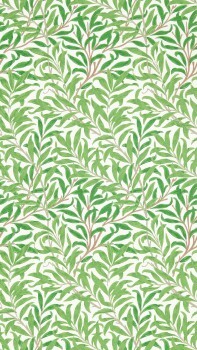 Wallpaper intertwined willow branches white MSIM217081