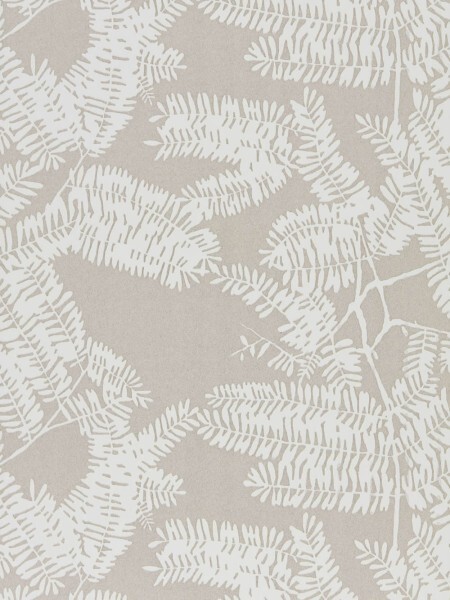 Fern Leaves Brown Beige Wallpaper Sanderson Harlequin - Color 1 HLUT111720
