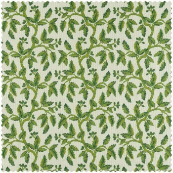 Oak tendrils green furnishing fabric Sanderson Arboretum 237321