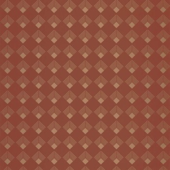 Quadratisches Muster Vliestapete erdtöne und goldwohnzimmer Caselio - Labyrinth Texdecor LBY102134045